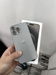 milcek olduren: IPhone 15 Pro Max, 256 GB, Natural Titanium, Zəmanət, Simsiz şarj, Face ID