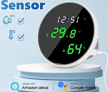 Tuya Wi‑Fi merač temperature i vlažnosti vazduha sa LED displejem -