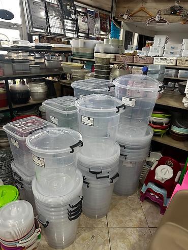 hamam eşyaları: Vedre plastik Plastik vedre evde, metbexde, hamamda, bagda ve heyetde — 3
