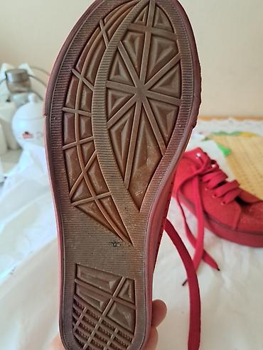 loafers cipele zenske: Crvene ženske patike – veličina 38 - Model: niske patike sa pertlama — 7