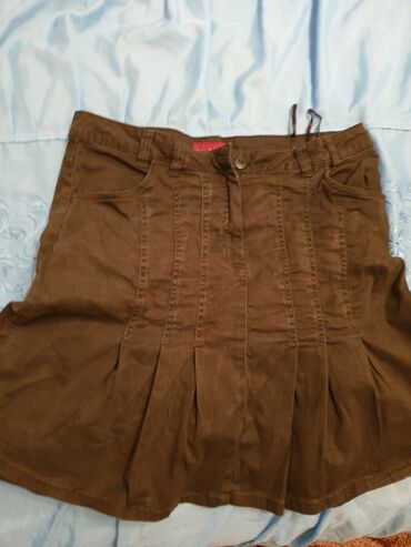 zara teksas suknje: 2XL (EU 44), Mini, color - Brown