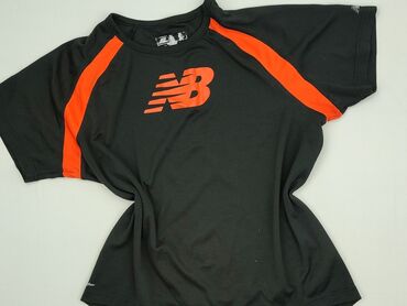 białe t shirty z dekoltem v: New Balance, T-shirt damski, rozmiar M