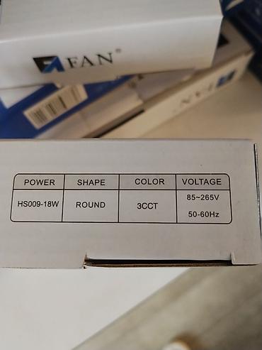 Освещение: LED панельный светильник FAN HS009-18W - Тип: встраиваемая круглая — 2