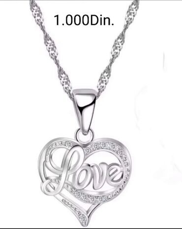 Ogrlice: Ogrlica sa priveskom, Materijal: Cirkon — 15