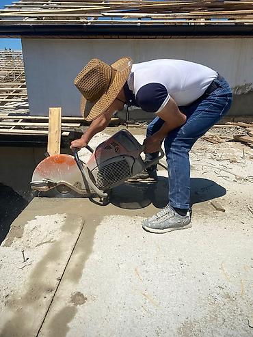 televizorun divara vurulmasi: Beton kəsimi xidməti - Profesional benzinli/elektrikli beton kəsici — 2