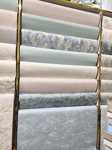 Müxtəlif dizaynlarda divar kağızları - Rənglər: pastel çalarlar (boz