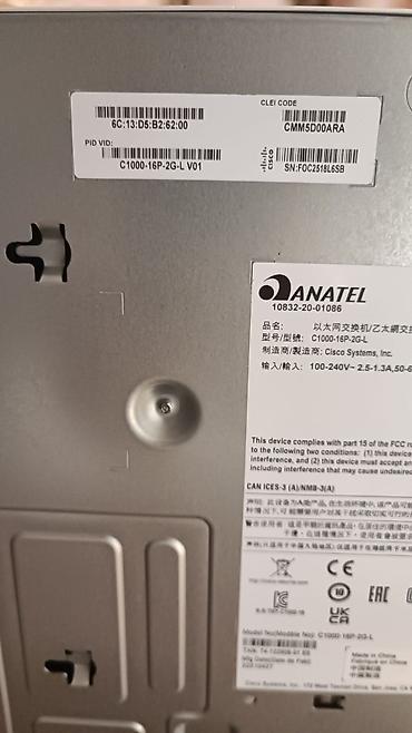 nar modem: Cisco Catalyst 1000 Series 24-port şəbəkə switchi - Brend/model — 7