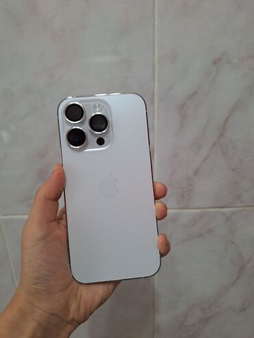 sluzhba i: IPhone 14 Pro, Б/у, 128 ГБ, Белый, Защитное стекло, 98 %