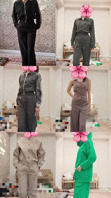 летние брючные женские костюмы: Брючный костюм, Клеш, Пиджак, Made in KG, Осень-весна — 4