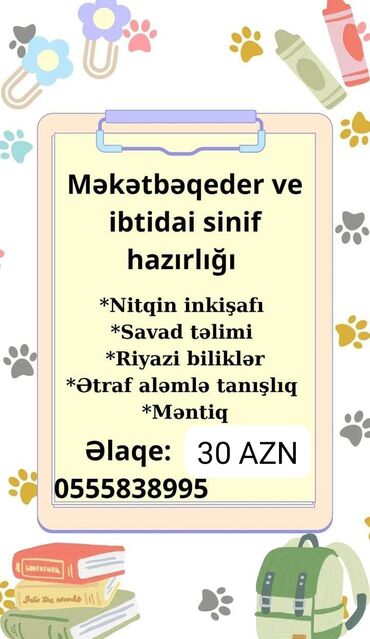 məktəbəqədər hazırlıq: Məktəbəqədər və ibtidai sinif hazırlığı, Azərbaycan dili