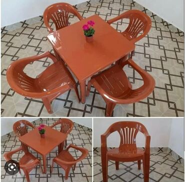 Bağ, çöl masa və oturacaq dəstləri: Yeni, Kvadrat masa, 4 stul, Açılmayan, Stullar ilə, Plastik -da lalafo.az — 10 Bağ, çöl masa və oturacaq dəstləri: Yeni, Kvadrat masa, 4 stul, Açılmayan, Stullar ilə, Plastik — 10