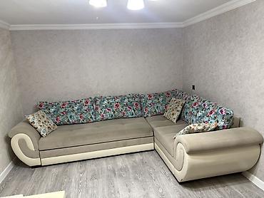 peyğənbər çiçəyi: Künc divan dəsti və pouf/çoxfunksiyalı masa - Künc forması: L-tip — 6