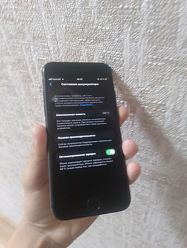 ucuz telefon ikinci el: IPhone 7, 32 GB, Qara, Barmaq izi — 1