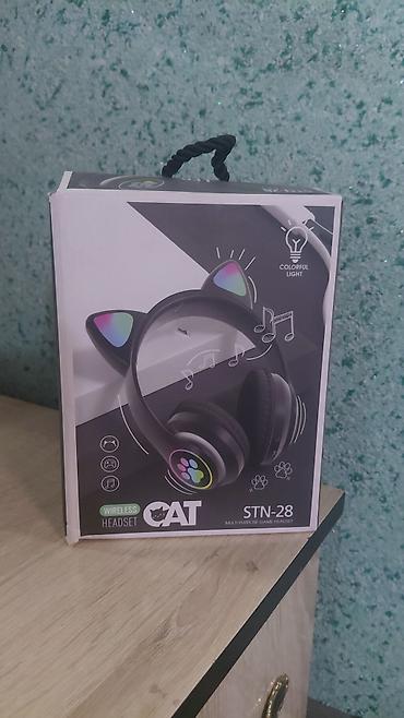 музык: Беспроводные наушники CAT STN‑28 с ушками + ручной пароочиститель RAF — 1