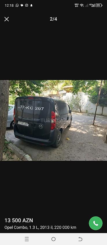 accent 2013: Opel Combo: 1.3 l | 2013 il 220000 km Van body type — 2