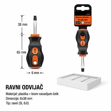 KMT Odvijač sa ručkom za masažu 2308941 Ravni odvijač za precizan rad