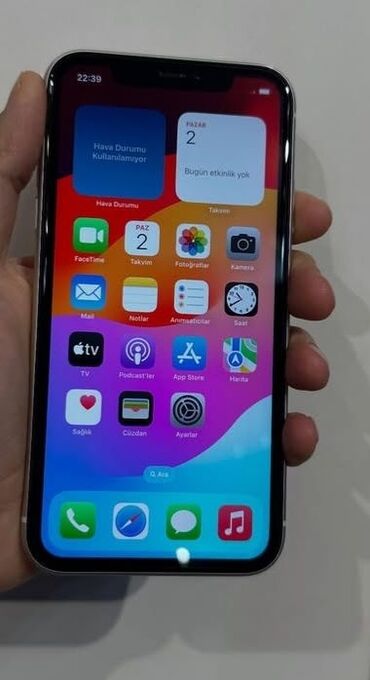 twitter izi hamizi: IPhone 11, 64 GB, Ağ, Face ID, Barmaq izi