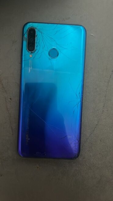телефонный номер: Huawei P30 Lite, Б/у, 256 ГБ, цвет - Голубой, 2 SIM