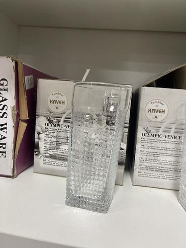 glass: Stəkanlar, rəng - Mavi, Şüşə, 6 ədədli dəst — 4