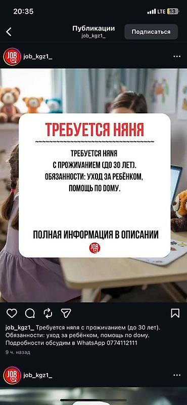 няня для кошек: Требуется Няня — 1