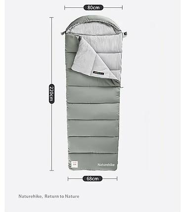 кап мешок: Спальный мешок Naturehike MS500 (прямой, с капюшоном) Оригинал - — 1
