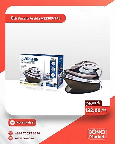 iphone 132: 🔥 Ütü Buxarlı Arshia AS2309-945 ✅ Marka: Arshia ✅ Gücü: 2400 Vatt ✅ — 1