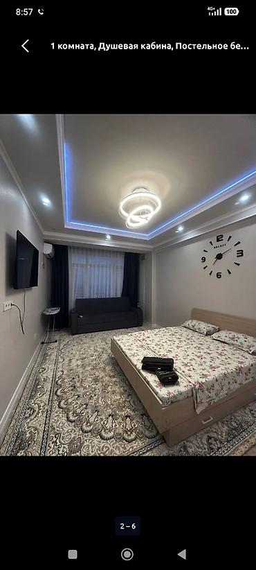 Посуточная аренда квартир: 1 комната, Душевая кабина, Постельное белье, Кондиционер — 9