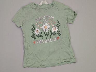 koszulki z nadrukiem wrocław: Koszulka, H&M, 10 lat, 134-140 cm, stan - Bardzo dobry