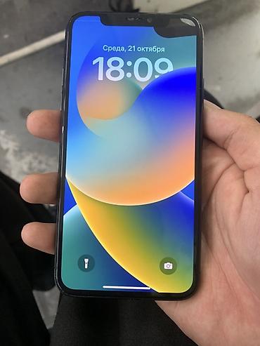 аефон х: IPhone X, Б/у, 256 ГБ, Space Gray, Чехол, 100 % — 1