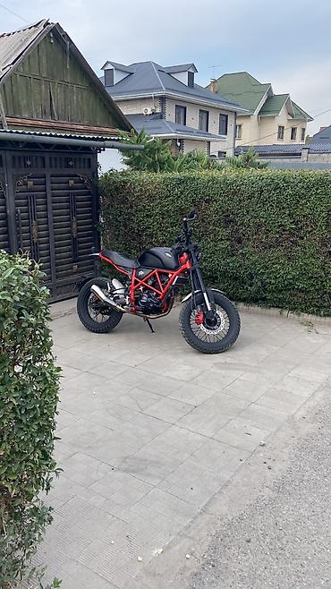 Мотоцикл в стиле scrambler / custom на базе Senke SK 250. Эффектный
