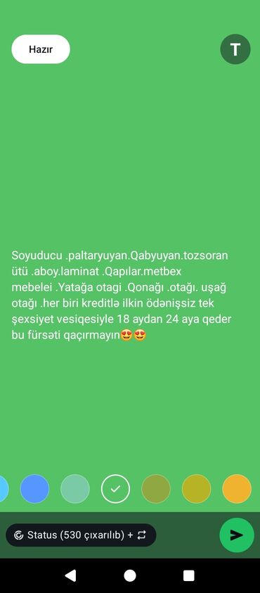 metbex mebelleri kreditle: Məişət texnikası, mebel və ev təmiri məhsulları: - Soyuducu -
