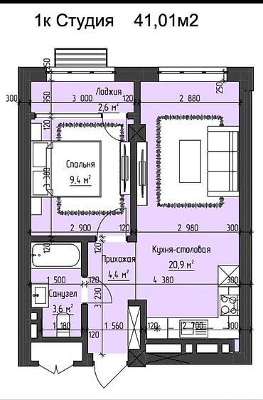Продажа квартир: 1 комната, 41 м², Элитка, 6 этаж, Дизайнерский ремонт — 20