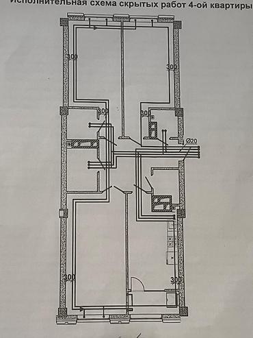 Продажа квартир: 3 комнаты, 104 м², Асанбай мкр Элитка, 4 этаж, ПСО (под самоотделку) — 9