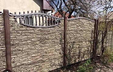 Бетонные еврозаборы: Декоративные секционные заборы из железобетона - Материал — 20