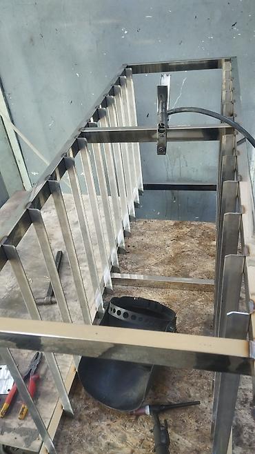 Стеллажи: Стеллаж полностью нержавейка размер 83х40х127 толщина листа 0.9мм — 7