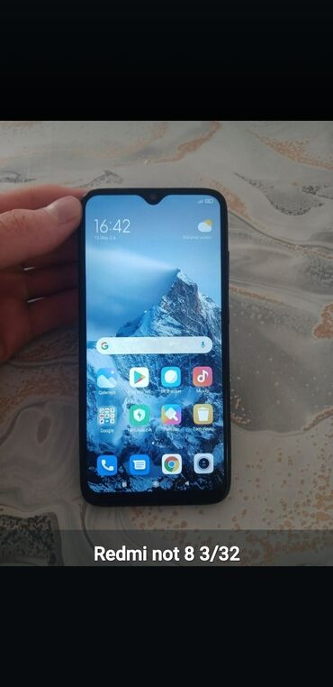 Xiaomi: Xiaomi Redmi Note 8, 32 GB, rəng - Qara, 
 Zəmanət, Düyməli, Sensor