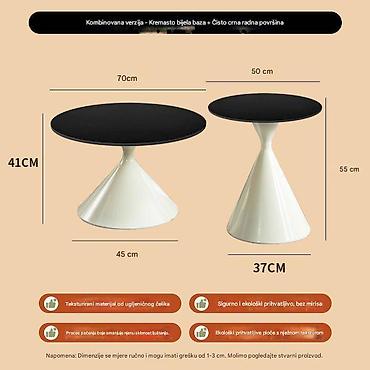 Stolovi: Kombinirani set klub-stolova – moderni stožasti dizajn Opis: - — 5
