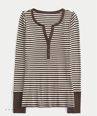 Личные вещи: Женская лонгслив-термка Hollister с длинным рукавом и планкой на — 2