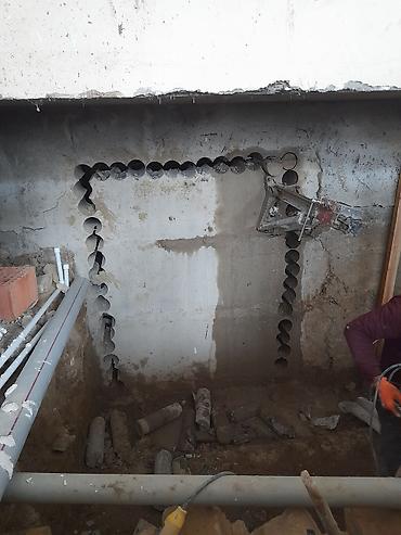 Beton işləri: Beton kesimi deşilmesi kesintisi sökintisi borularin deşiklerin — 4