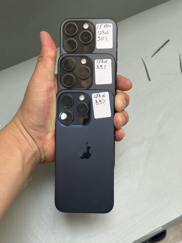 13 про айфон цена бишкек: IPhone 15 Pro, Колдонулган, 128 ГБ, 90 %