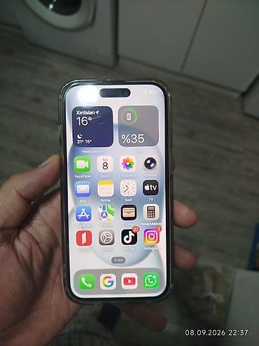 IPhone 15, Qara, Face ID lalafo.az -da IPhone 15, Qara, Face ID