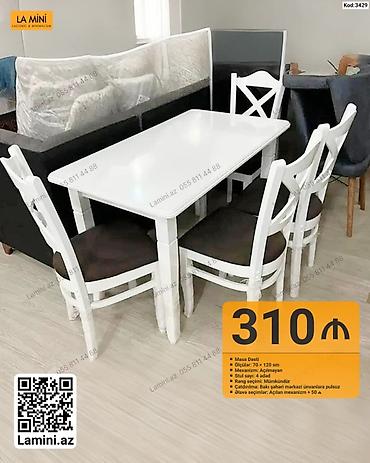 Mebel: Masa dəsti – La Mini (Kod: 3429) - Tərkibi: 1 masa + 4 stul - — 1