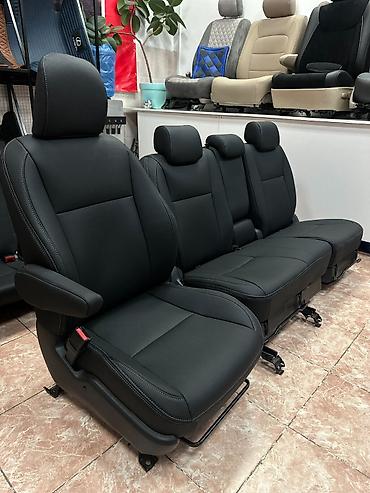 Аксессуары для салона: Чехлы Кожаные, С подушкой, цвет - Черный, Toyota, Новый, Самовывоз — 4