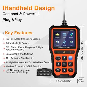 Alati za automobile: Novo - YM519 OBDII / EOBD + CAN Auto Dijagnostika Funkcije:   1 — 6