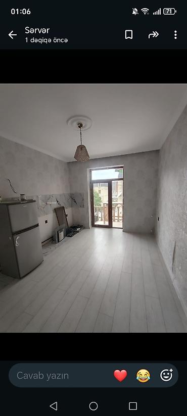 kreditle yeni tikili binalar: Satılır: 2 otaqlı mənzil (studiyalı mətbəx zonası) Xüsusiyyətlər: - — 3