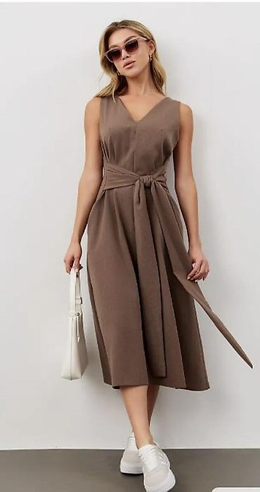 Повседневные платья: Повседневное платье, Made in KG, Осень-весна, Длинная модель, На запах, Все размеры — 1