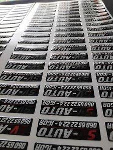 Reklamiranje, štampanje: Izrada REKLAMNIH STIKERA - po vašoj želji - 1187 📌 Opis: Izrada — 1