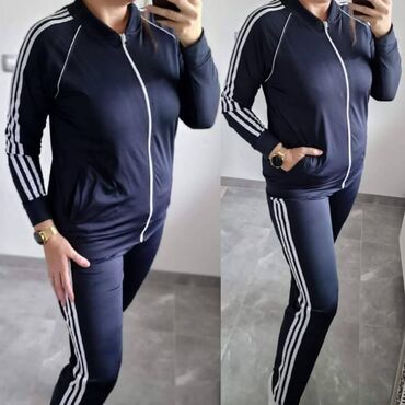 Gornji i donji deo: Adidas ženska trenerka za punije Novo Mokra likra Veličine 2xl 3xl — 6
