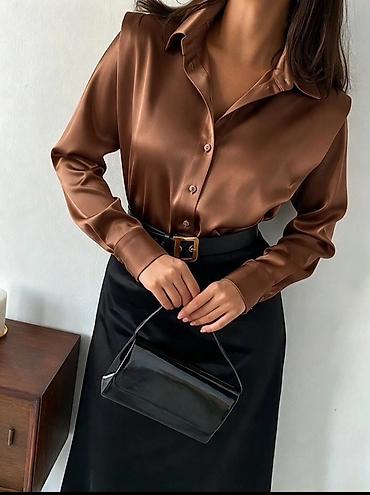 svileni top: Satenska ženska košulja – klasičan kroj
S M L Xl — 4