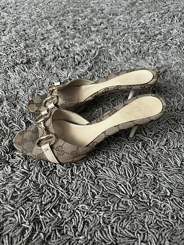 обувь гуччи: Босоножки Gucci Horsebit - Модель: мюли/сабо на шпильке с открытым — 2